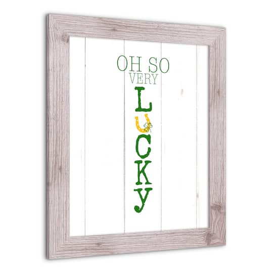 Oh So Lucky Framed Print 16" x 20" Western White Framed Print
